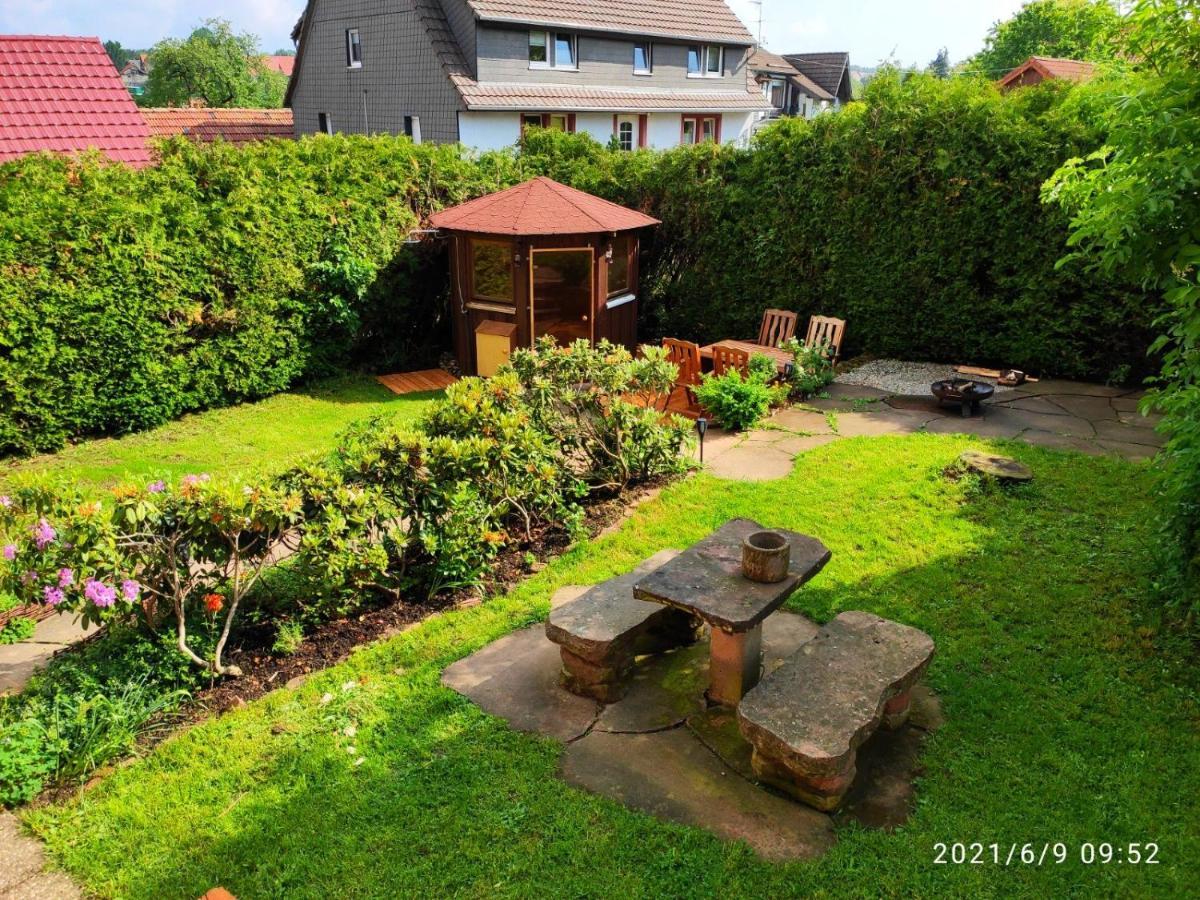 Ferienhaus Marre - Mit Grill, Feuerstelle Und Gartensauna Waldbrunn  Eksteriør billede